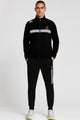 Rebok Ufc Fk Blank Walkout Mock Neck Tracksuit In Black