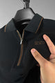 Turbo Studiofit Detailed Zip Collar Men's Polo Shirt