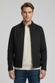 Warm Core Imported Suede Leather Jacket In Black