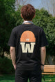 Turbo Retro Men's Round Neck T-Shirt In Black