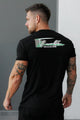 Turbo 'The Repeater' Performance Dry-Fit Tee In Black