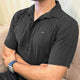 Turbo Minimalist Design Half Sleeve Casual Shirt In Black