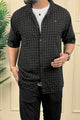 Turbo Premium Lightweight Half Sleeve Casual Shirt In Black