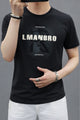 Mens Easy Wear Round Neck T-shirt In Black