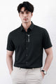Turbo Waffle Motif Elegant Casual Shirt
