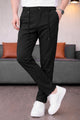 Men's Thread Style Slim Fit Trouser In Black