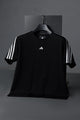 Adds Essentials Base 3-Stripes Men's Tee In Black