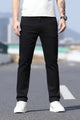 Turbo Elegant Denim Slim-Fit Jeans In Black