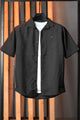 Turbo Snitch Striped Casual Shirt In Black