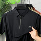Turbo Needle Concept Imp Silk Polo T-Shirt In Black