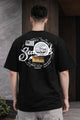 Turbo "Saltrock" Back Design Oversize Tee In Black