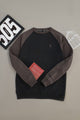 Rph Lren Raglan Pullover Round Neck Imported Men's Sweatshirt In Black