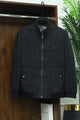 Stylish And Warmer  Imported Men's Woolen Jacket In Black
