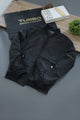 Hexagon Printing Imported Light Weight Jacket In Black