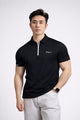 Fergmo Zipper Closure Style Men's Polo Shirt