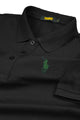 Turbo Polo Collar Tipping Men's Polo Shirt In Black
