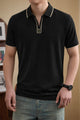 Turbo Johnny Collared Style Men's Polo T-Shirt In Black