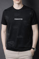Mens Calm Fit Round Neck T-shirt In Black