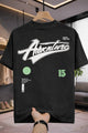 Mens Street Adventure Graphic Tee In Black
