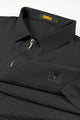 Turbo Elite Weave Textured Zipper Men's Polo Shirt