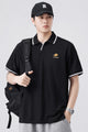 Turbo Distinctive V-Neck Collar Polo T-Shirt