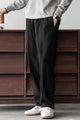 Turbo Poplin Front-Double Line Trouser In Black