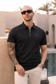 Turbo Zip Collar Style Men's Polo Shirt