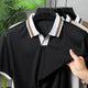 Turbo Old Money Culture Imp Silk Polo Shirt In Black