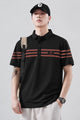 Turbo Horizontal Stripes Style Men's Polo T-Shirt