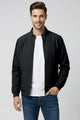Full-Zip Bomber Imported Light Weight Jacket In Black