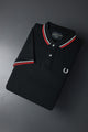 Frd Prry Twin Tipped Men's Polo Shirt In Black