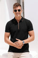 Turbo Studiofit Detailed Zip Collar Men's Polo Shirt