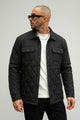 Regular Fit Self Design Imported Light Weight Jacket In Black