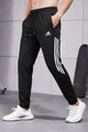Adds Micro-Tech Half Stripes Men's Slim-Fit Trouser In Black