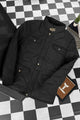 Button Placket Motif Imported Puffer Jacket