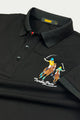 Turbo Polo Club Horse Pony Badge Men's Polo Shirt