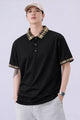 Turbo Plaid Pattern Collered Men's Polo T-Shirt