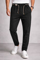 Turbo Midrise Dual Drawstring Trouser In Black