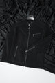 Men's Ban Button Style Suede Leather Jacket In Black