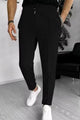 Turbo Fashion Smart Slim Fit Trouser In Black