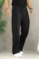 Turbo Front Triple Line Men's Imported Trouser In Black
