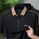 Turbo Dubilo Zipper Imp Silk Polo Shirt In Black