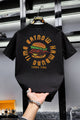 Men's Time Eat Now Typography Graphic Tee In Black