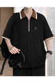 Turbo Knitted Quarter-Zip Polo Shirt