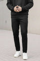 Turbo Sporty Style  Cross Plate Trouser In Black