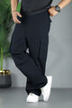 Turbo Hexa Pockets Loose Bottom Cargo Trouser In Black