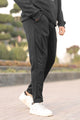 Turbo Sporty Style  Cross Plate Trouser In Black