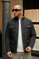 Button Placket Motif Imported Puffer Jacket
