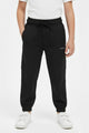 Turbo Fit Premium Micro Sportswear Kids Trousers For Boys In Black