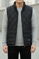 Sleeveless Reversible Perashoot Imported Men's Gilet In Black